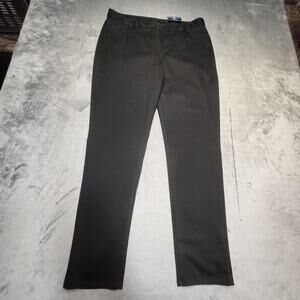 IZOD Approved Schoolwear Pants Womens 12 Black Uniform Straight Leg Stretch